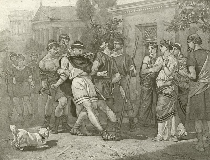 A hibák vígjátéka. IV. felvonás, IV. jelenet (mélynyomás) alkotó: Felix Octavius Carr Darley