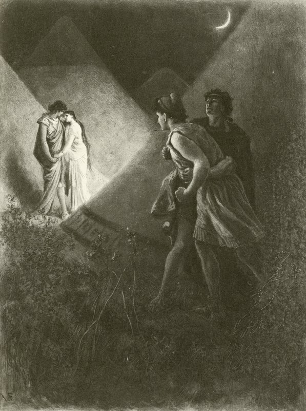 Troilus és Cressida. V. felvonás – II. jelenet (mélynyomás) alkotó: Felix Octavius Carr Darley