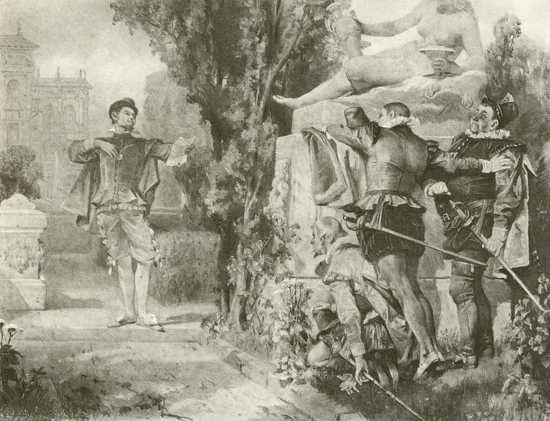 Tizenkettedik éjjel. I. felvonás, V. jelenet (mélynyomás) alkotó: Felix Octavius Carr Darley