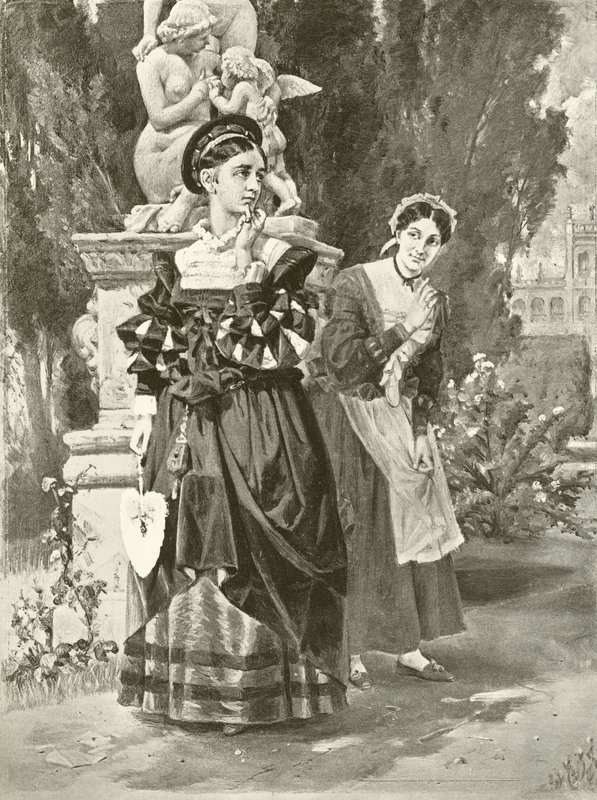 Két veronai úriember. I. felvonás, II. jelenet (mélynyomás) alkotó: Felix Octavius Carr Darley