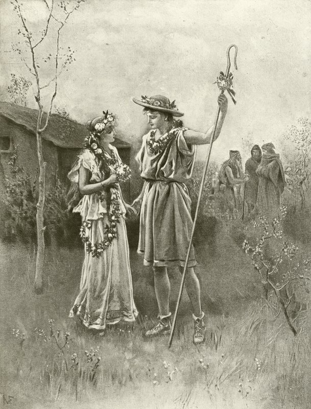 Téli mese. IV. felvonás, III. jelenet (mélynyomás) alkotó: Felix Octavius Carr Darley