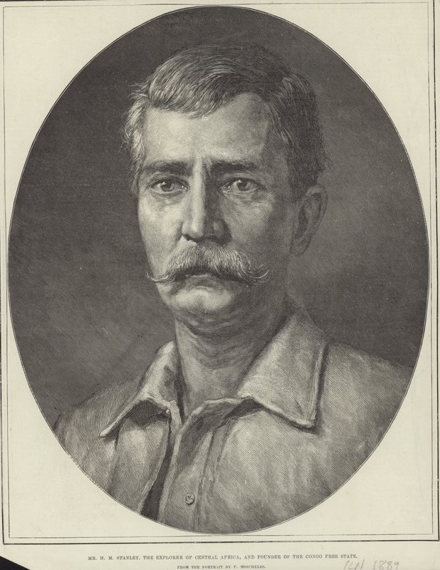 Henry Morton Stanley (metszet) alkotó: Felix Stone (after) Moscheles