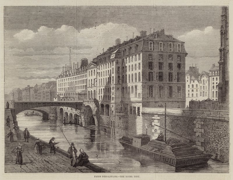 Párizsi bontások, a Hotel Dieu alkotó: Felix Thorigny