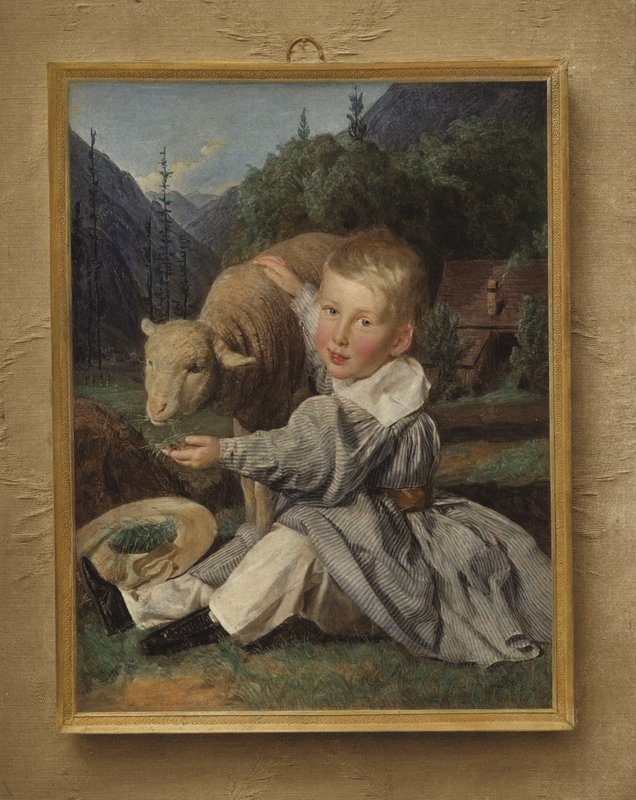 Gustav von Arthaber gyermekkori portréja alkotó: Ferdinand Georg Waldmuller