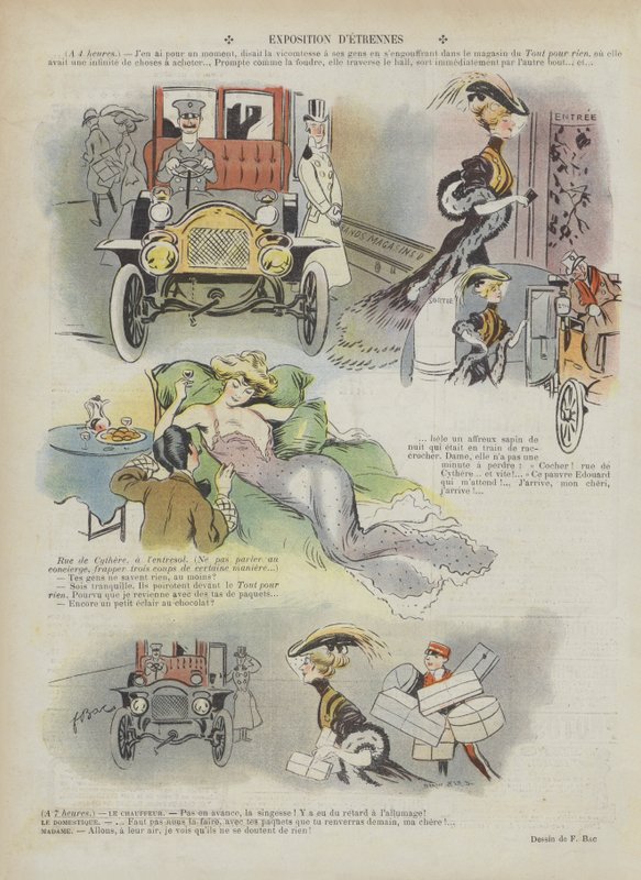 Illusztráció a Le Rire-hez (színes litó) alkotó: Ferdinand Sigismund Bac