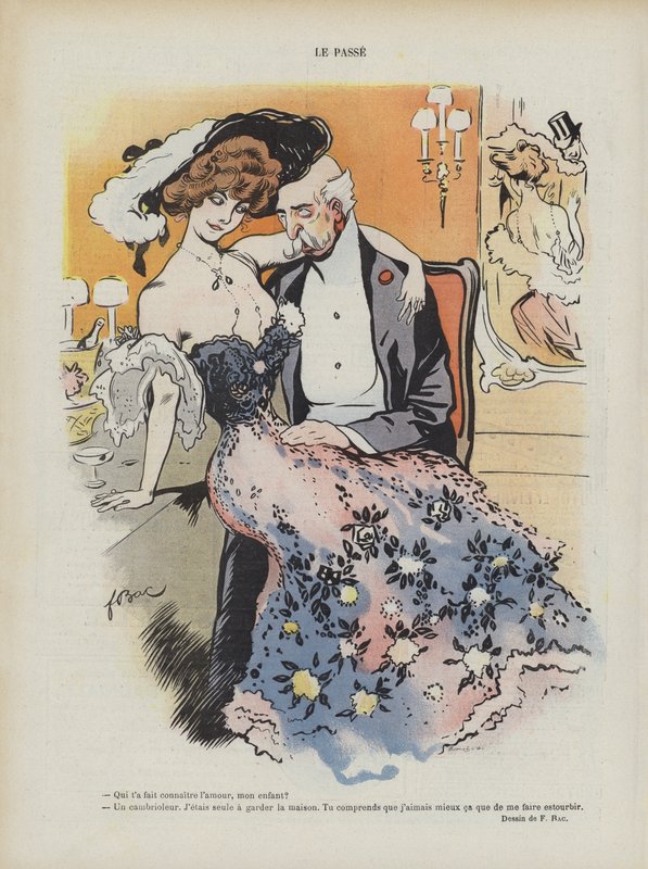 Illusztráció a Le Rire-hez (színes litó) alkotó: Ferdinand Sigismund Bac