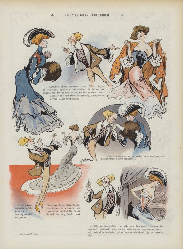 Illusztráció a Le Rire-hez (színes litó) alkotó: Ferdinand Sigismund Bac