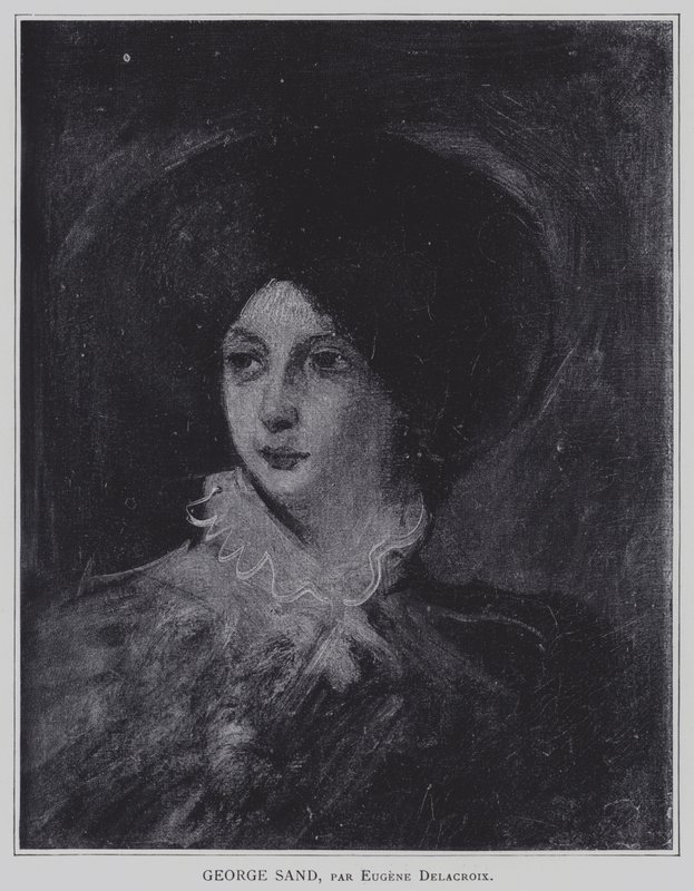 George Sand alkotó: Ferdinand Victor Eugene Delacroix