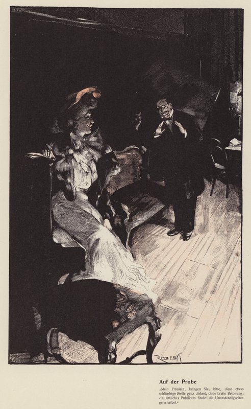 Egy teszt (színes litho) alkotó: Ferdinand von Reznicek