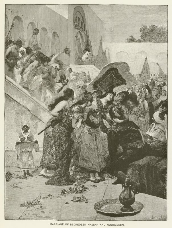 Bedredeen Hassan és Nouredeen házassága alkotó: Fernand Cormon