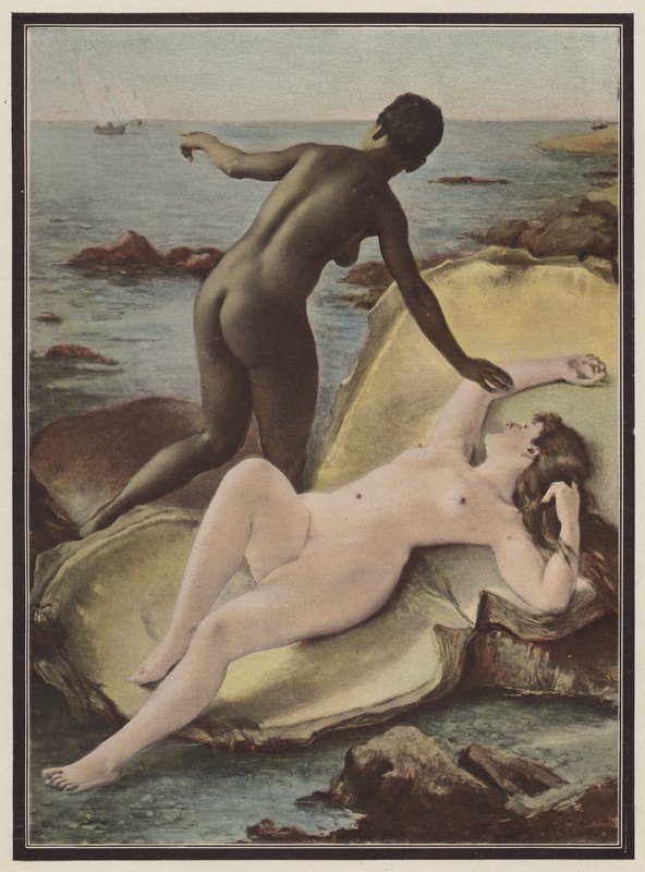 Két gyöngy (színes litho) alkotó: Fernand Le Quesne