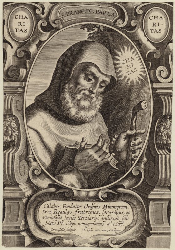 Paolai Szent Ferenc portréja alkotó: Flemish School