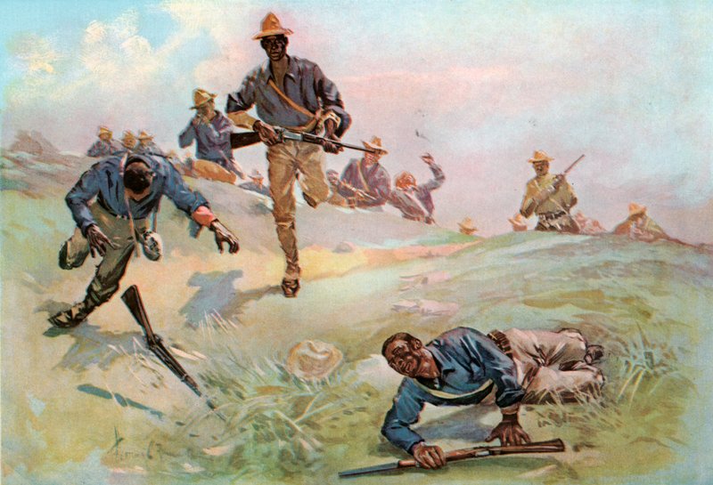 C csapat, kilencedik amerikai lovasság, kapitány, a San Juan rohamvezetője alkotó: Fletcher C. Ransom