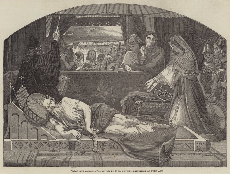 Lear és Cordelia alkotó: Ford Madox Brown