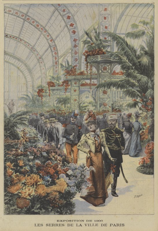 Párizs város üvegházai, Universelle kiállítás, 1900 alkotó: Fortune Louis Meaulle