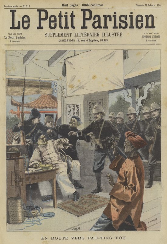 A boxerlázadás: úton Baodingba, Kínába alkotó: Fortune Louis Meaulle