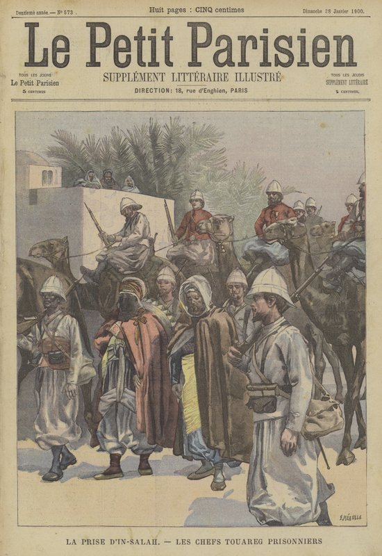 Ain Salah elfoglalása, Algéria: A tuareg vezérek francia fogságba kerültek alkotó: Fortune Louis Meaulle
