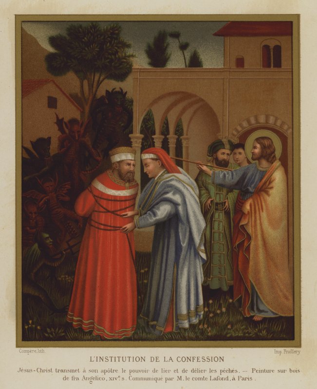 A Hitvallás Intézménye (színes litó) alkotó: Fra (after) Angelico