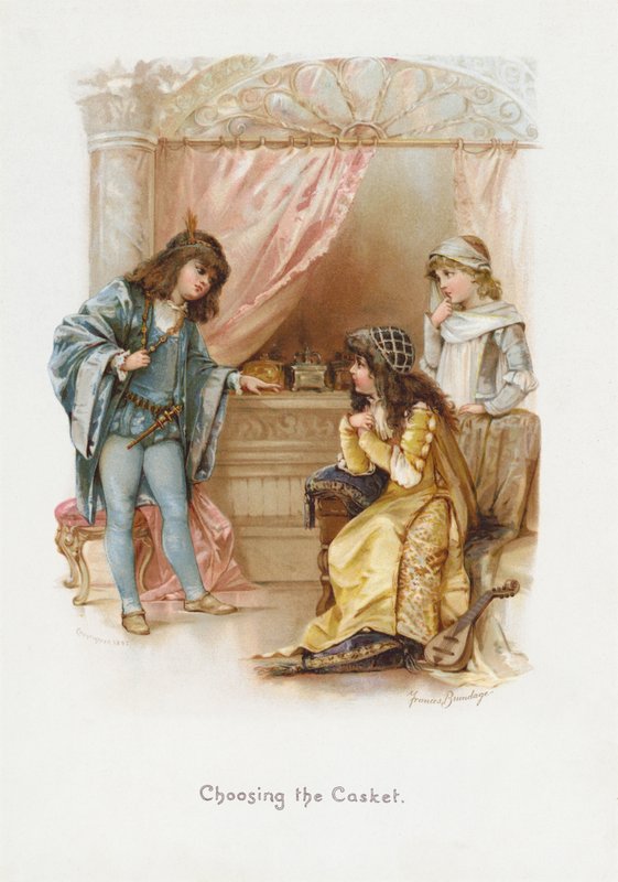 A koporsó kiválasztása (chromolitho) alkotó: Frances Brundage