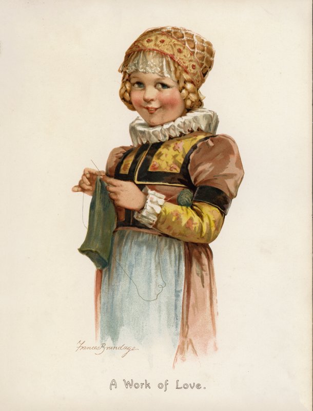 Lányok: A szerelem alkotása (színes litó) alkotó: Frances Brundage