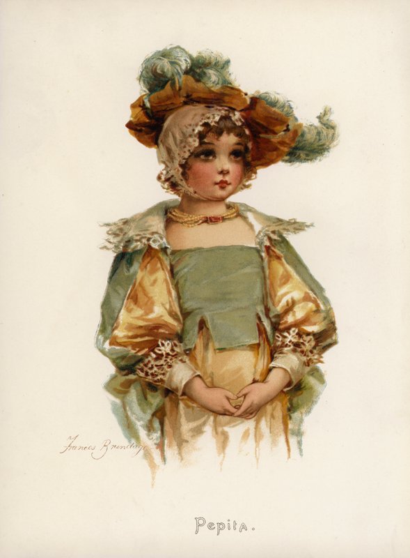 Lányok: Pepita (színes litó) alkotó: Frances Brundage