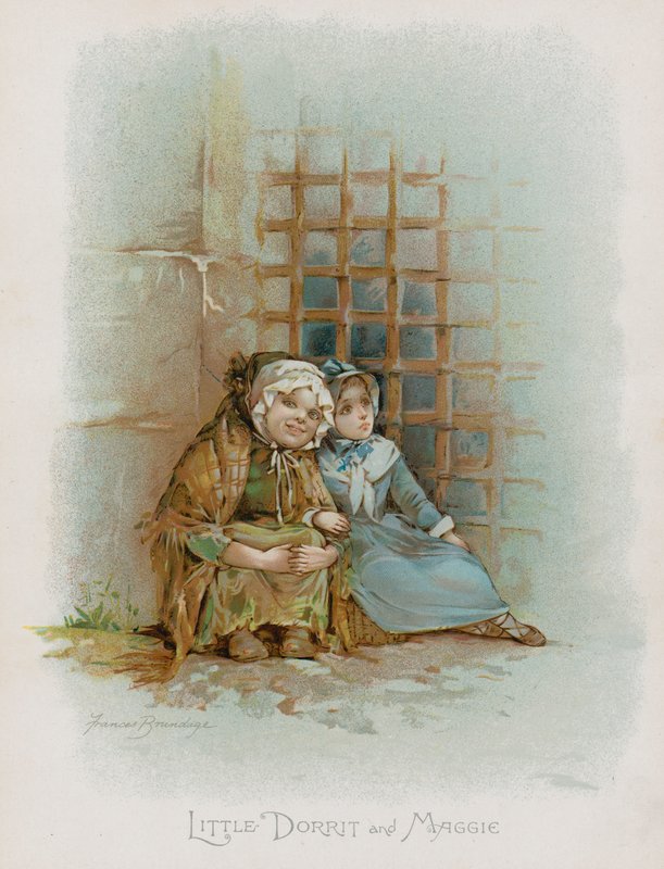 Kis Dorrit és Maggie (chromolitho) alkotó: Frances Brundage