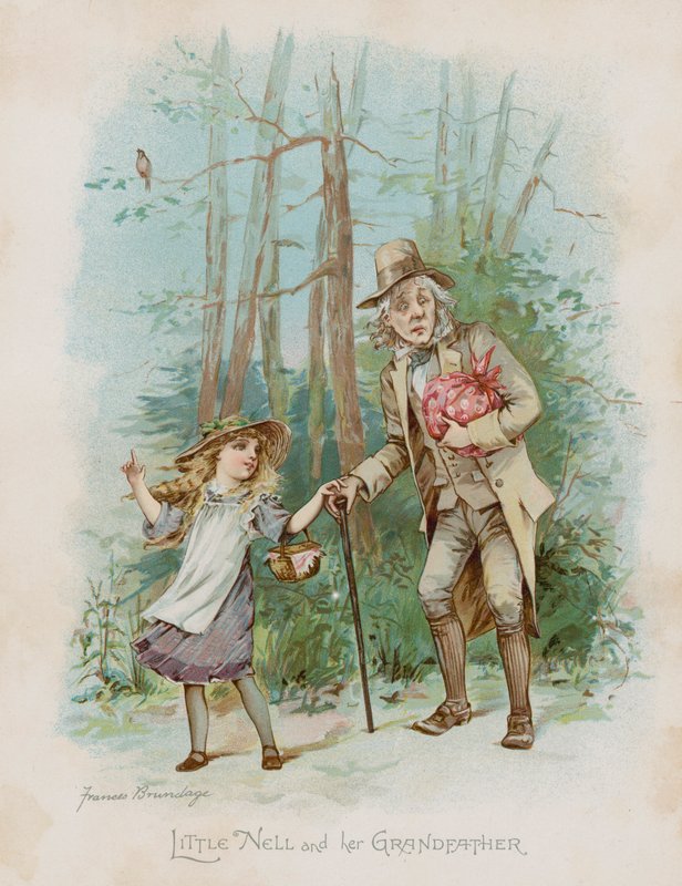 A kis Nell és a nagyapja (chromolitho) alkotó: Frances Brundage