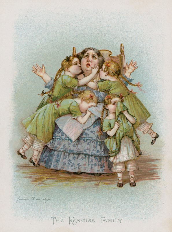 A Kenwigs család (chromolitho) alkotó: Frances Brundage