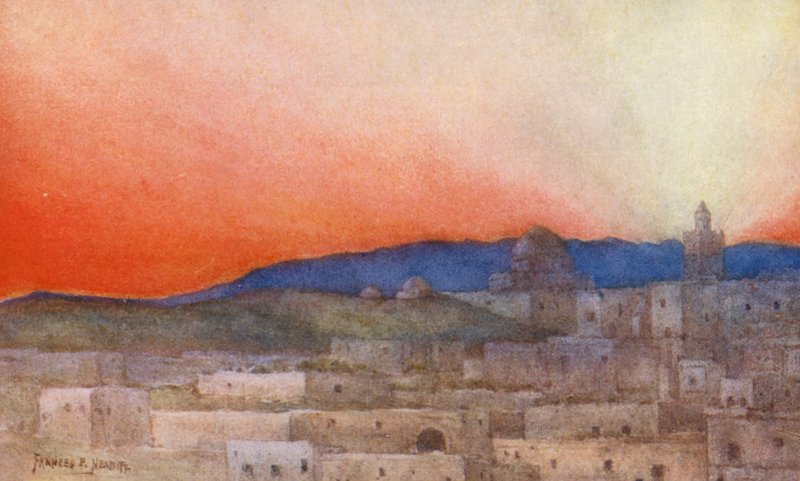 A Desert Afterglow (színes litográfia) alkotó: Frances Nesbitt