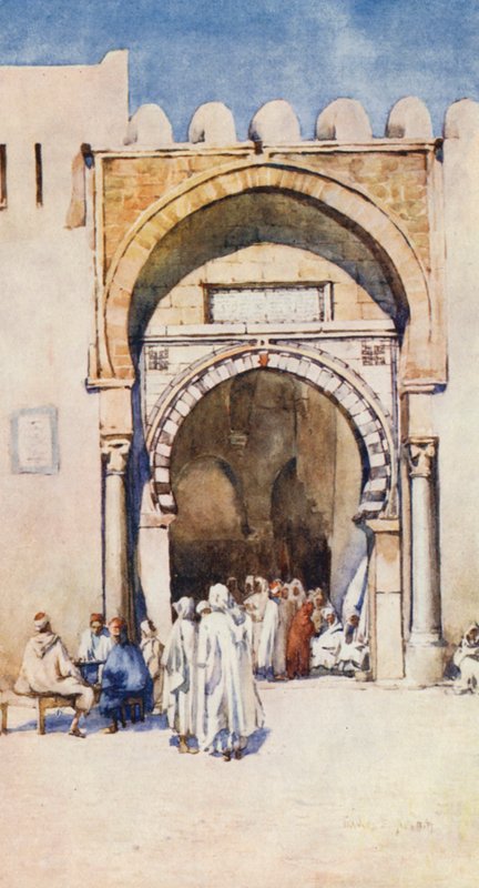 Mór kapu, Kairouan (színes litográfia) alkotó: Frances Nesbitt