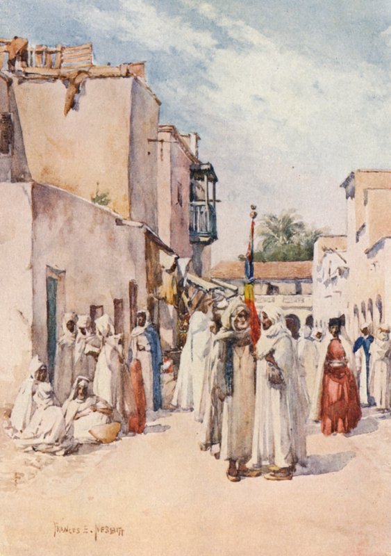 A kolduló marabut (színes litográfia) alkotó: Frances Nesbitt