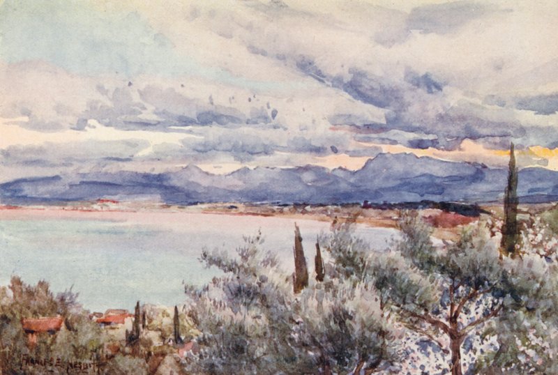 Kilátás Mustapha, Algír (színes litográfia) alkotó: Frances Nesbitt