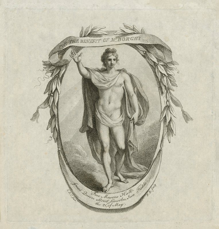 Koncertjegy: Borghi úr javára alkotó: Francesco (after) Bartolozzi