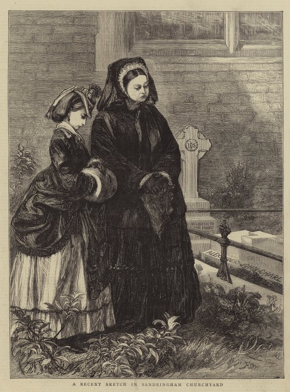 Egy friss vázlat Sandringham Churchyardban alkotó: Francis S. Walker