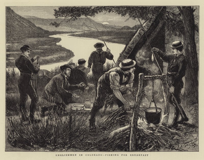 Angolok Coloradóban, reggeli halászat alkotó: Francis S. Walker