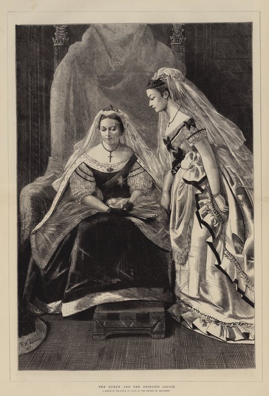 A királynő és Louise hercegnő alkotó: Francis Wilfred Lawson
