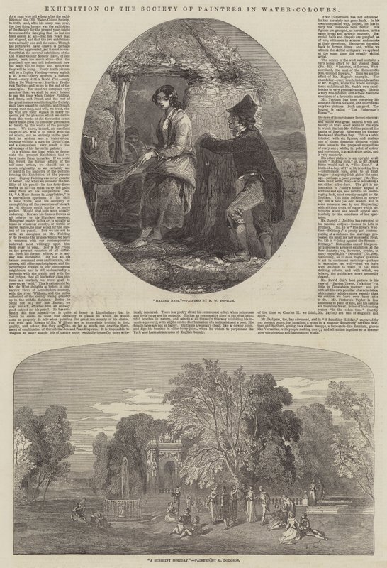 A Vízfestőművészek Társaságának kiállítása alkotó: Francis William Topham