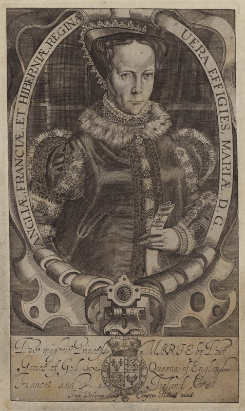Mária, skótok királynője (metszet) alkotó: Francis (after) Delaram