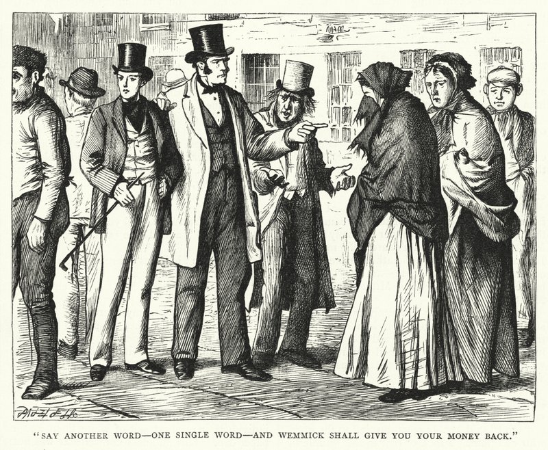 Illusztráció a nagy várakozásokhoz, Charles Dickens (metszet) alkotó: Francis Arthur Fraser