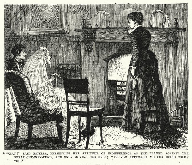 Illusztráció a nagy várakozásokhoz, Charles Dickens (metszet) alkotó: Francis Arthur Fraser
