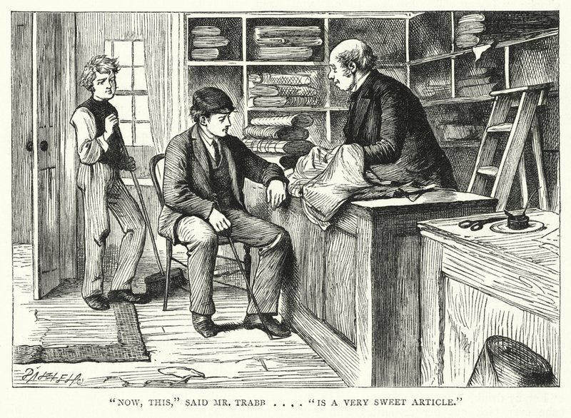 Illusztráció a nagy várakozásokhoz, Charles Dickens (metszet) alkotó: Francis Arthur Fraser