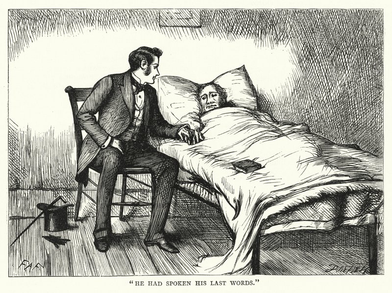 Illusztráció a nagy várakozásokhoz, Charles Dickens (metszet) alkotó: Francis Arthur Fraser