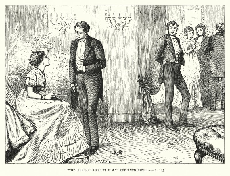 Illusztráció a nagy várakozásokhoz, Charles Dickens (metszet) alkotó: Francis Arthur Fraser