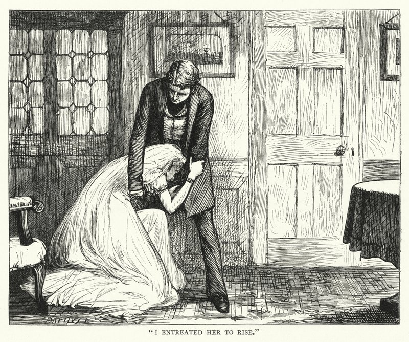 Illusztráció a nagy várakozásokhoz, Charles Dickens (metszet) alkotó: Francis Arthur Fraser