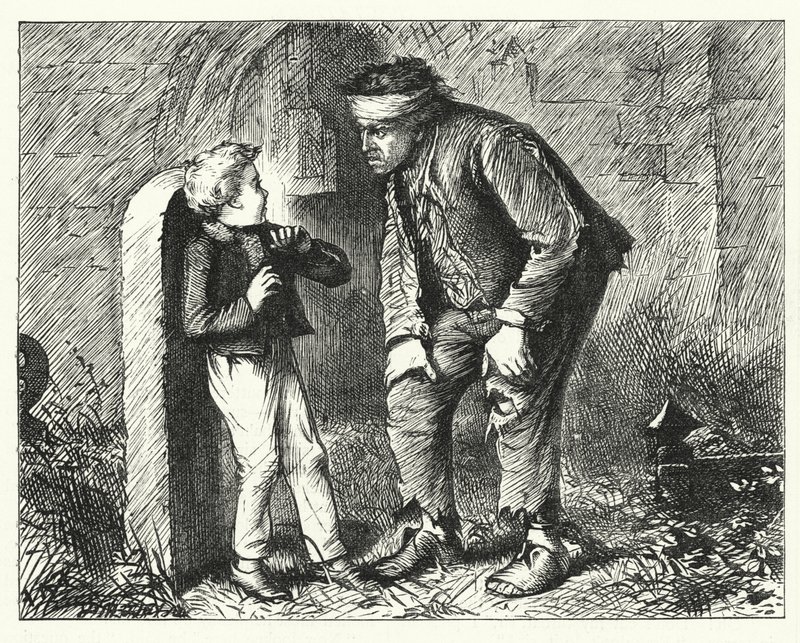 Illusztráció a nagy várakozásokhoz, Charles Dickens (metszet) alkotó: Francis Arthur Fraser
