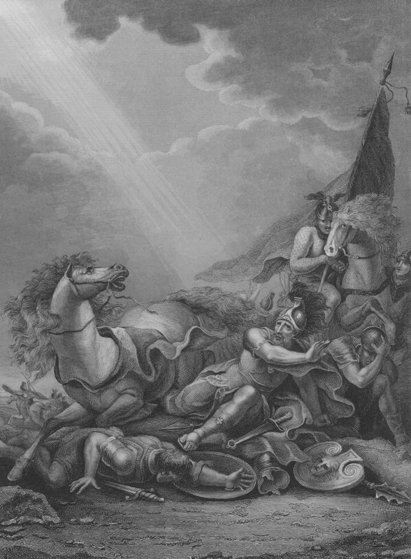 Szent Pál megtérése, ApCsel 9, 1-21 vers (metszet) alkotó: Francis Bourgeois