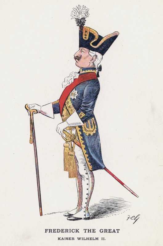 Nagy Frigyes, II. Vilmos császár (színes litó) alkotó: Francis Carruthers Gould