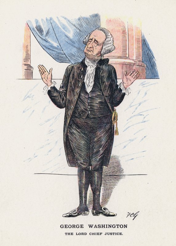 George Washington, The Lord Chief Justice (színes litó) alkotó: Francis Carruthers Gould