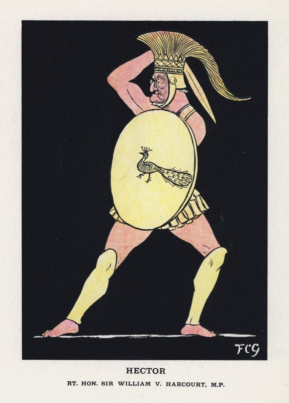 Hector, Rt Hon Sir William V Harcourt (színes litó) alkotó: Francis Carruthers Gould