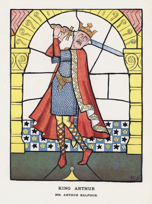 Arthur király, Arthur Balfour (színes litó) alkotó: Francis Carruthers Gould